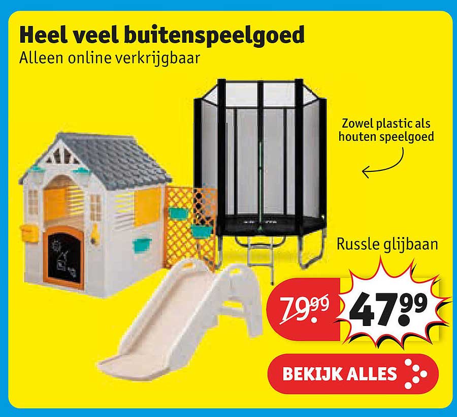 Heel veel buitenspeelgoed
