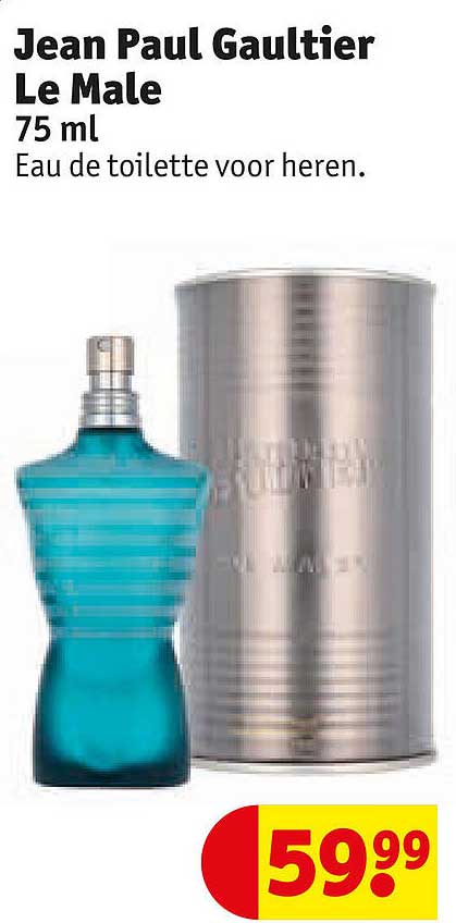 Jean Paul Gaultier Le Male 75 ml Eau de toilette voor heren.