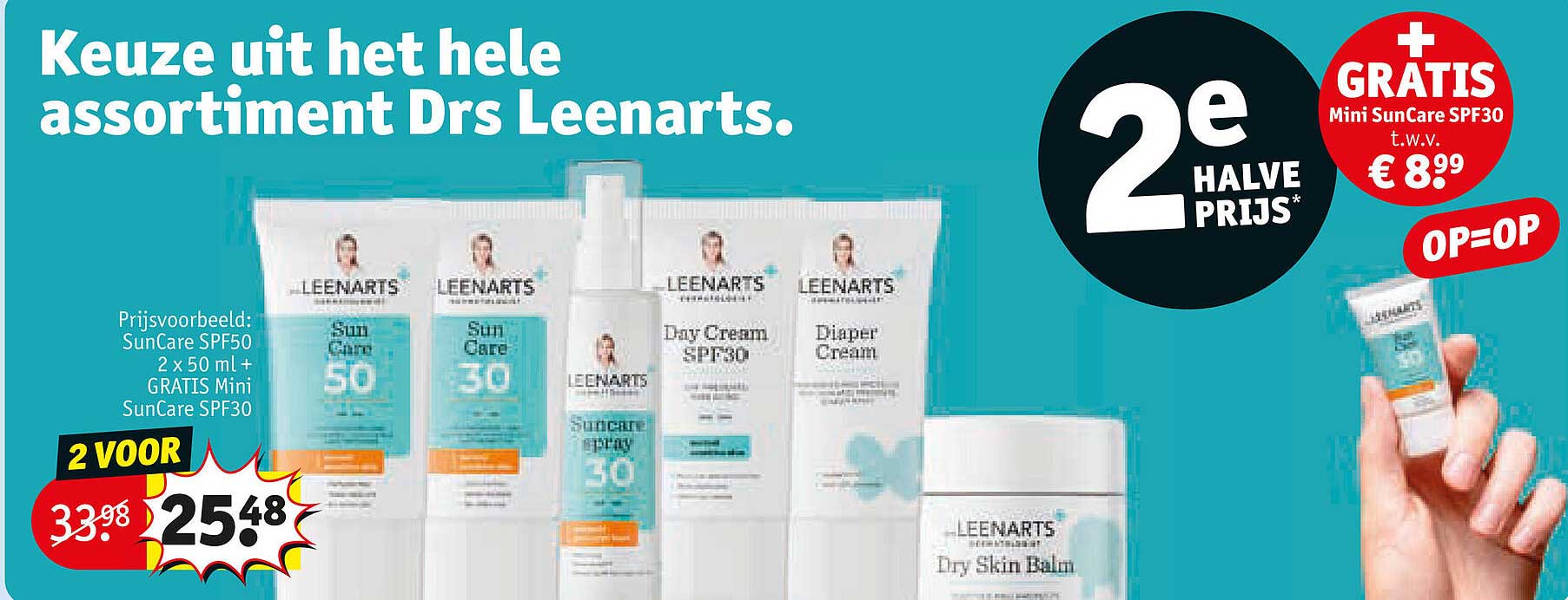 Keuze uit het hele assortiment Drs Leenarts. 2e halve prijs