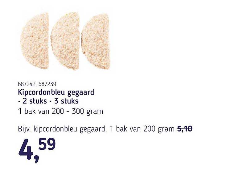 Kipcordonbleu gegaard • 2 stuks • 3 stuks