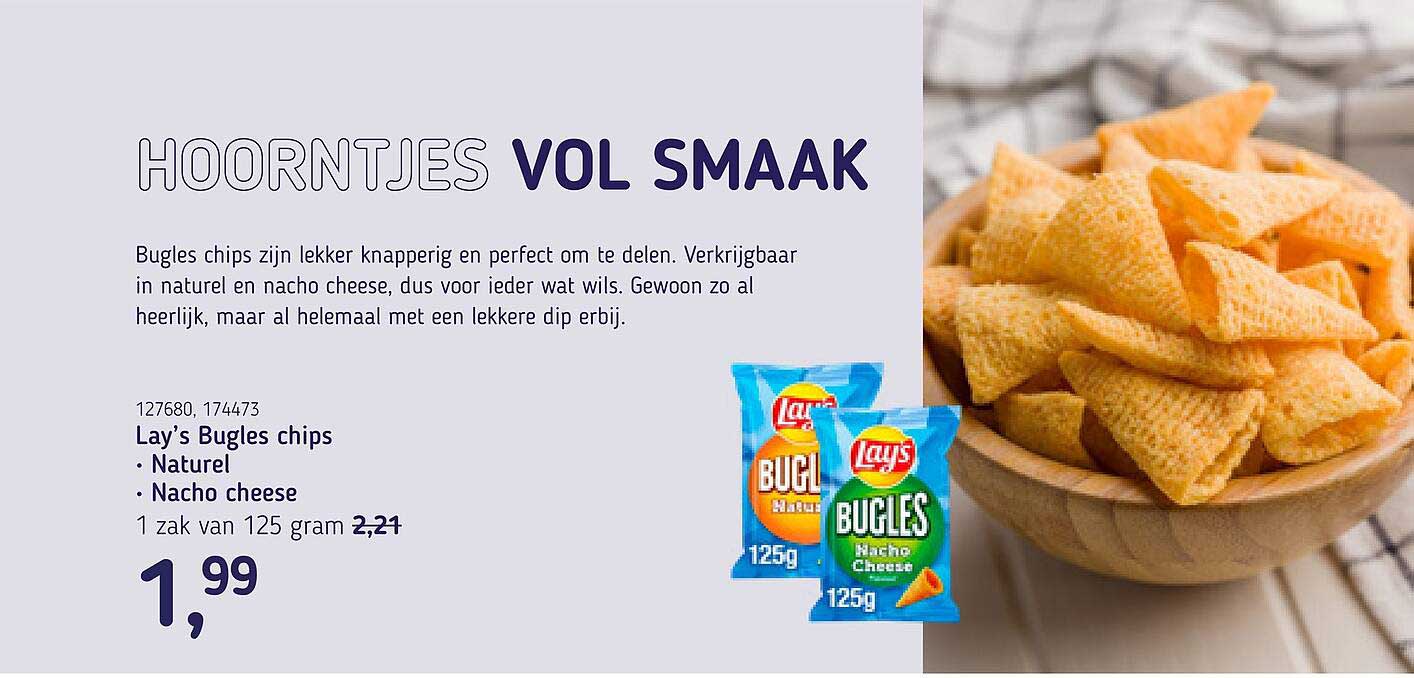 Lay’s Bugles chips Naturel Nacho cheese
