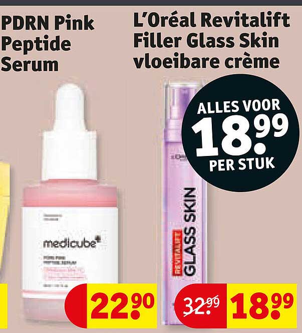 L’Oréal Revitalift Filler Glass Skin vloeibare crème
