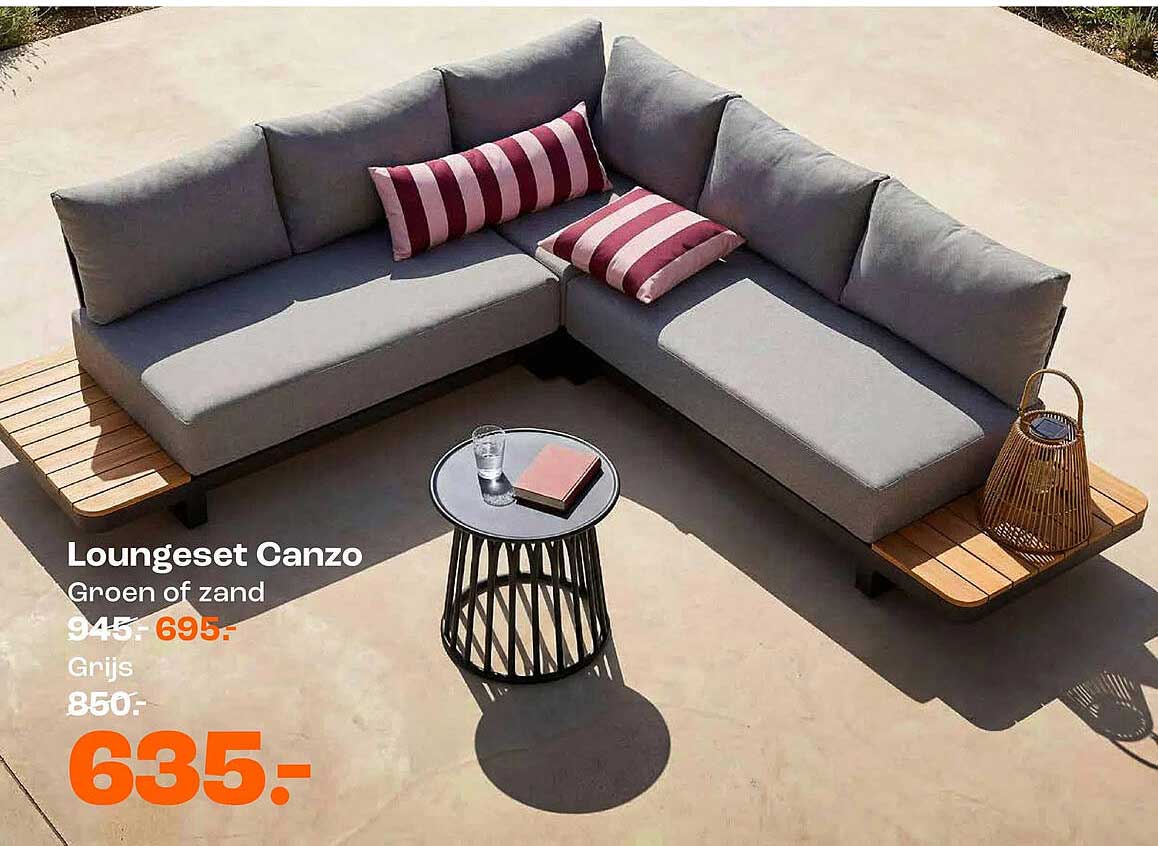 Loungeset Canzo Groen of zand