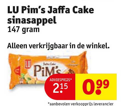 LU Pim's Jaffa Cake sinaasappel 147 gram