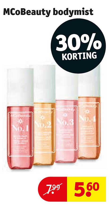 McBeauty bodymist 30% KORTING