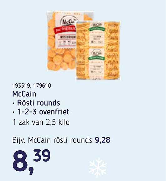 McCain • Rösti rounds • 1-2-3 ovenfriet