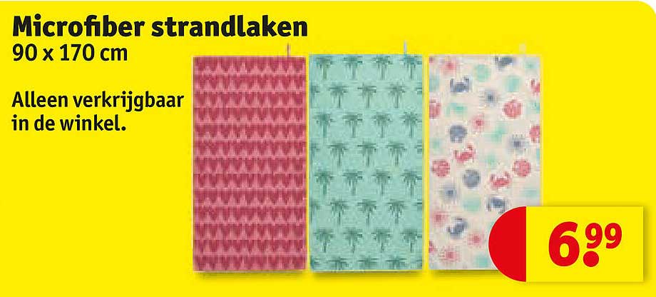 Microfiber strandlaken 90 x 170 cm