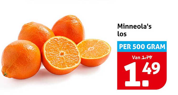 Minneola's los PER 500 GRAM