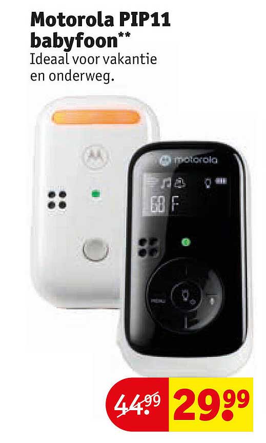 Motorola PIP11 babyfoon** Ideaal voor vakantie en onderweg.