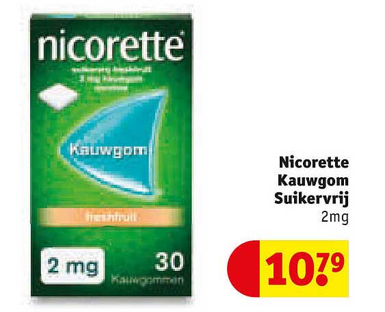 Nicorette Kauwgom Suikervrij 2mg