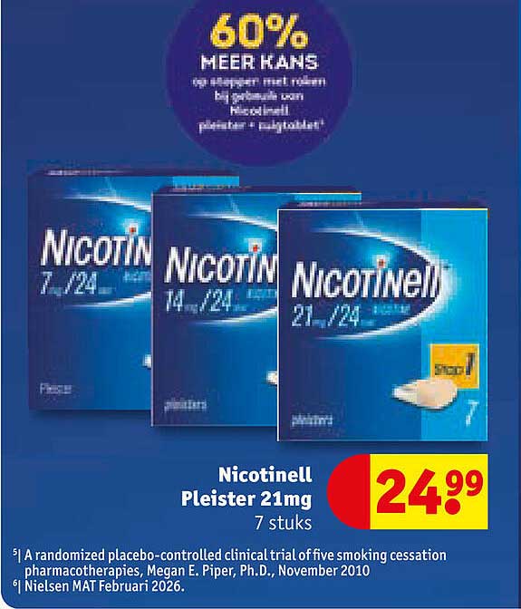 Nicotinell Pleister 21mg 7 stuks
