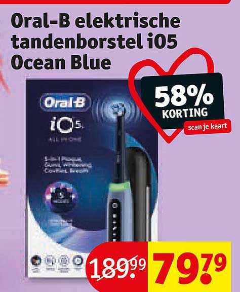 Oral-B elektrische tandenborstel iO5 Ocean Blue