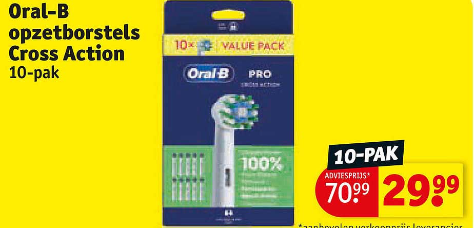 Oral-B opzetborstels Cross Action 10-pak