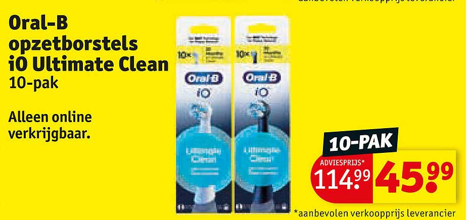 Oral-B opzetborstels iO Ultimate Clean 10-pak