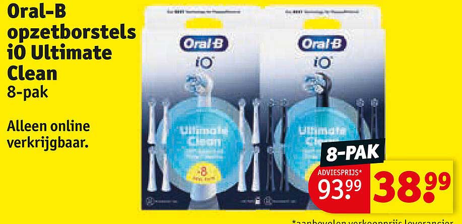 Oral-B opzetborstels iO Ultimate Clean 8-pak
