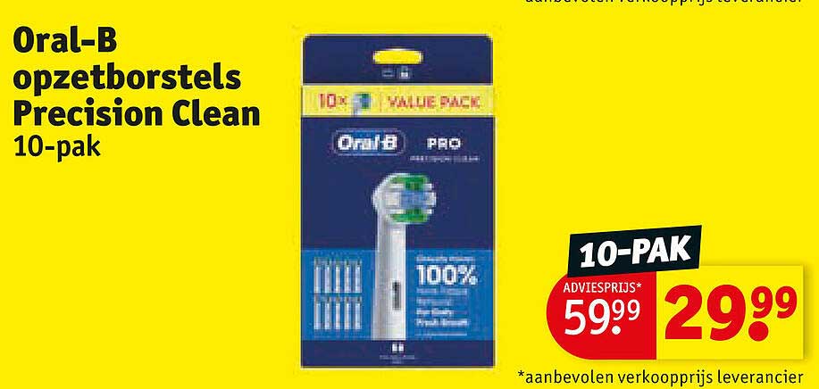 Oral-B opzetborstels Precision Clean 10-pak