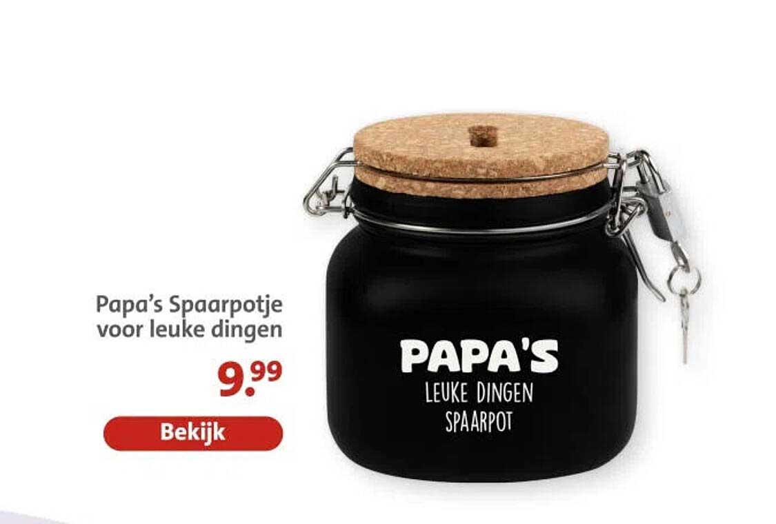 Papa’s Spaarpotje voor leuke dingen