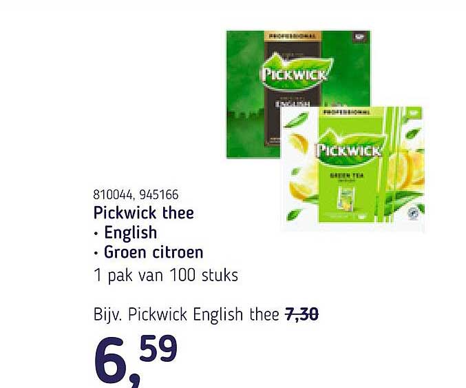 Pickwick thee • English • Groen citroen