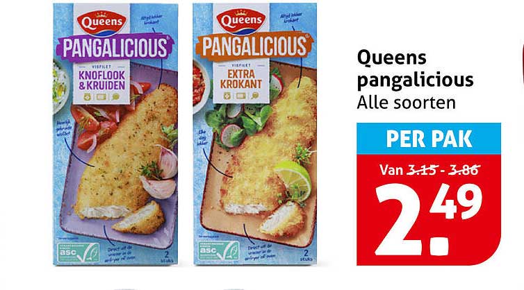 Queens pangalicious Alle soorten PER PAK