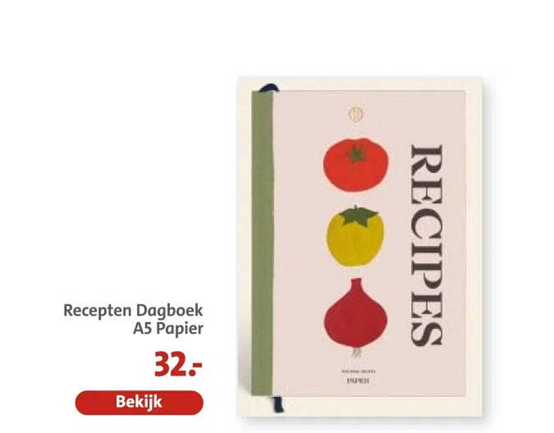 Recepten Dagboek A5 Papier