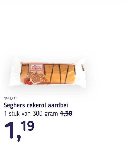 Seghers cakerol aardbei