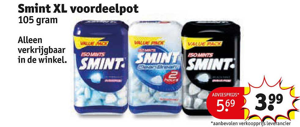 Smint XL voordeelpot 105 gram