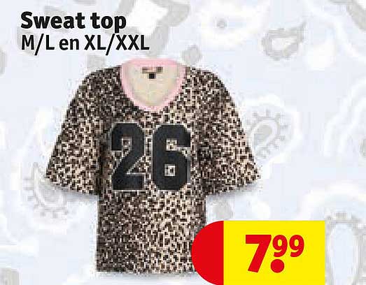 Sweat top M/L en XL/XXL