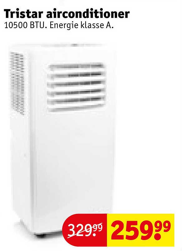 Tristar airconditioner 10500 BTU. Energie klasse A.