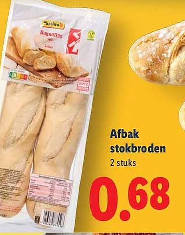 Afbak stokbroden 2 stuks