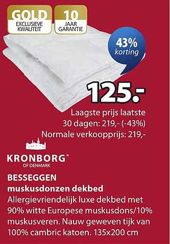 BESSEGEN muskusdonzen dekbed