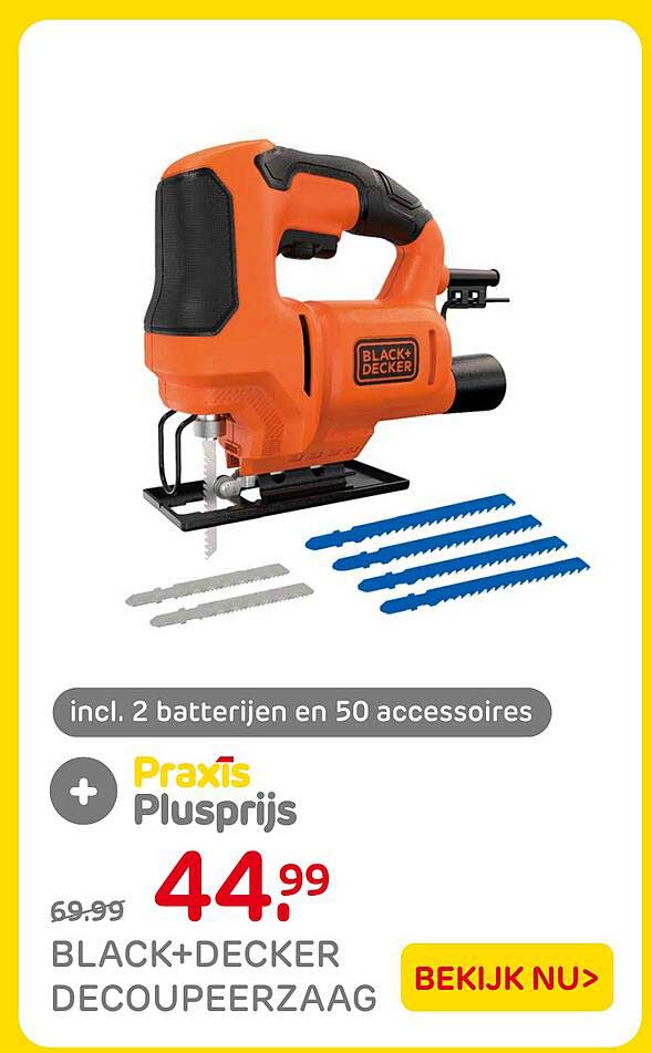 BLACK+DECKER DECUPEERZAAG incl. 2 batterijen en 50 accessoires