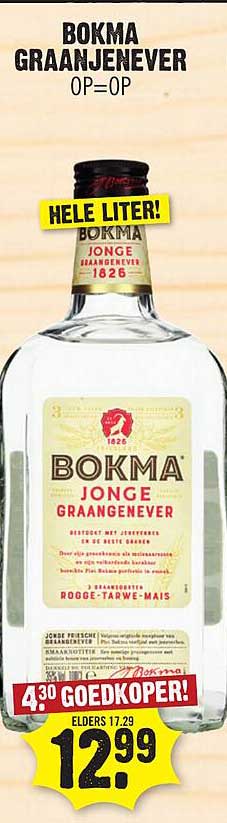 BOKMA GRANJENEVER OP=OP HELE LITER!