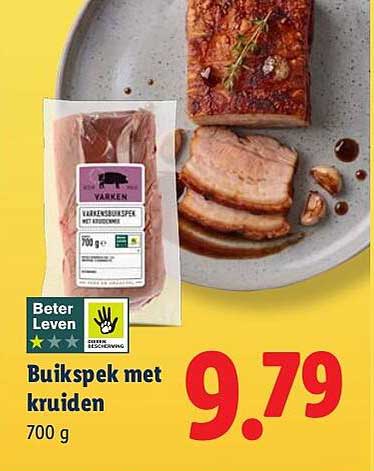 Buikspek met kruiden 700 g