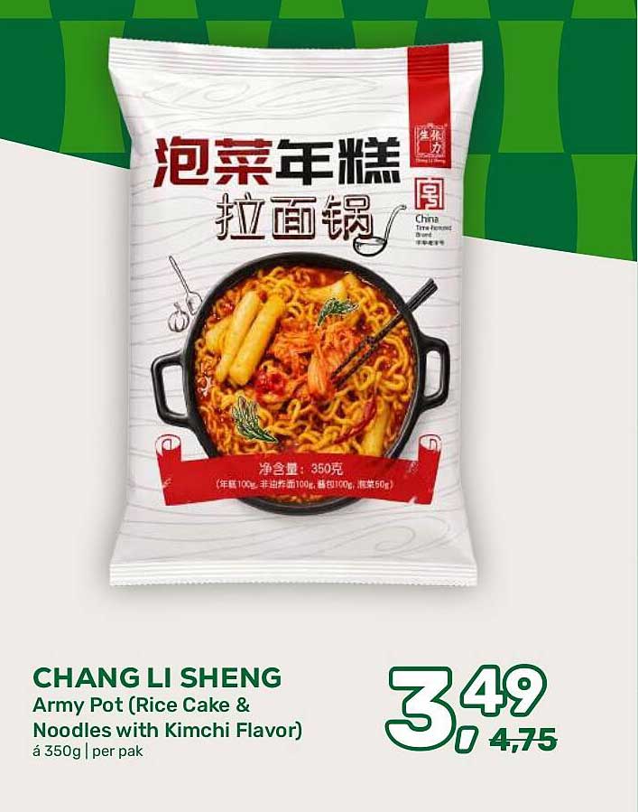 CHANG LI SHENG Army Pot (Rice Cake & Noodles with Kimchi Flavor)
