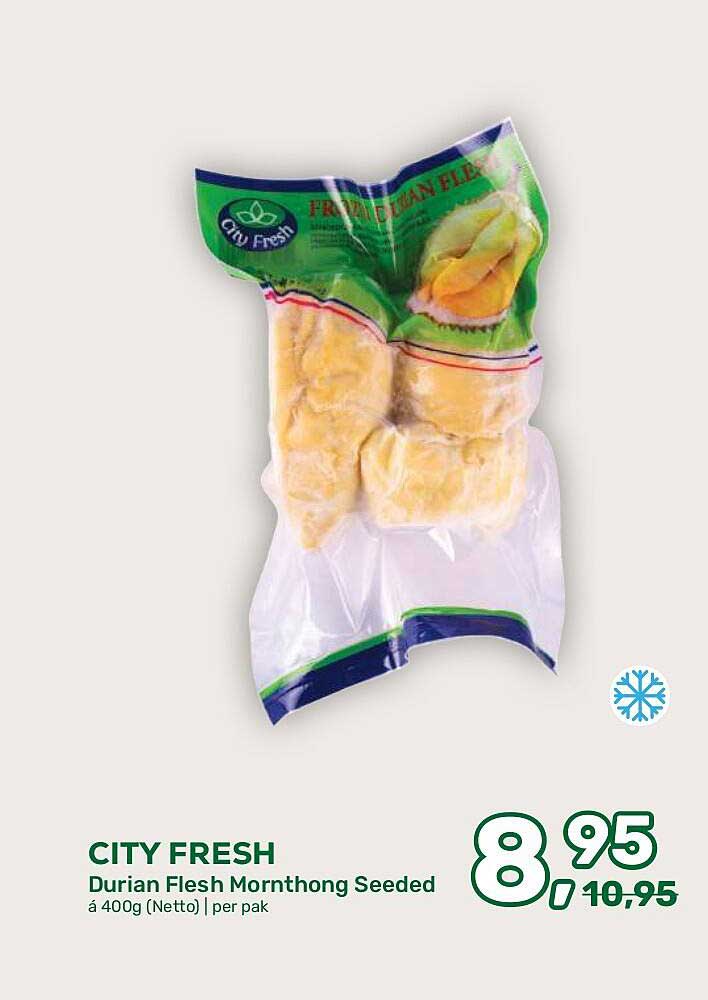 CITY FRESH Durian Flesh Monthong Seeded