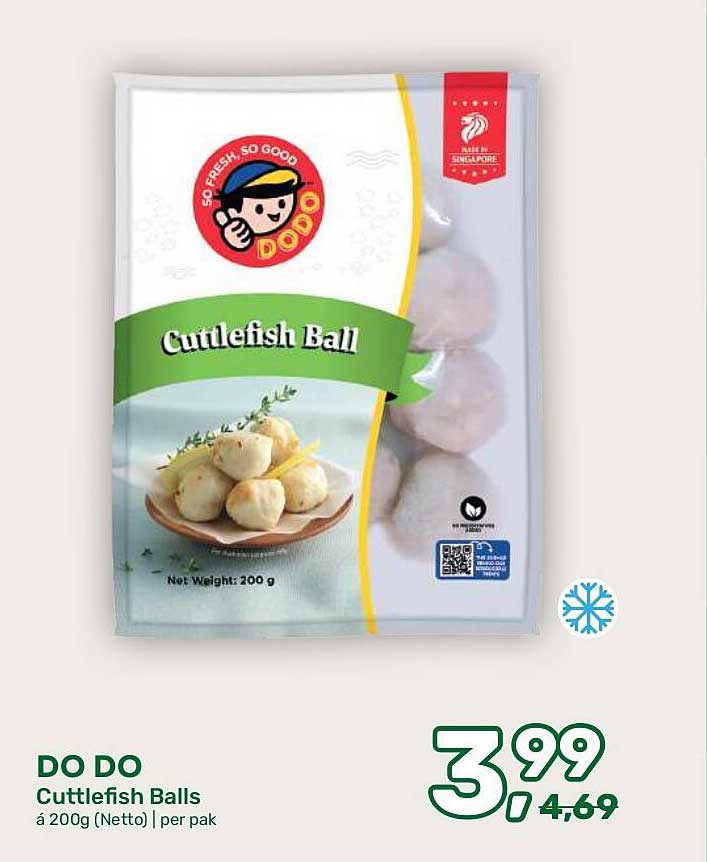 DO DO Cuttlefish Balls á 200g (Netto) | per pak