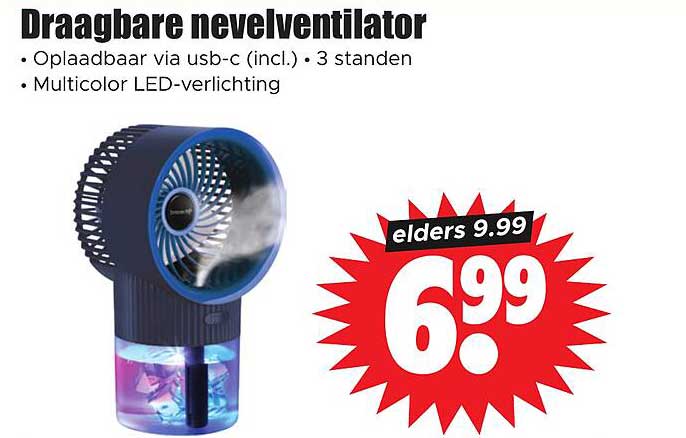 Draagbare nevelventilator