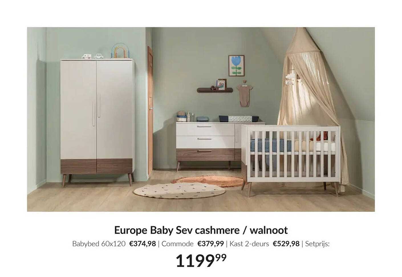 Europe Baby Sev cashmere / walnoot