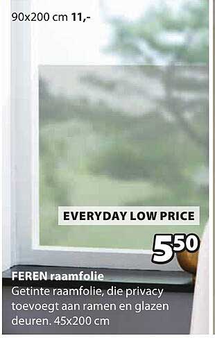 FEREN raamfolie EVERYDAY LOW PRICE