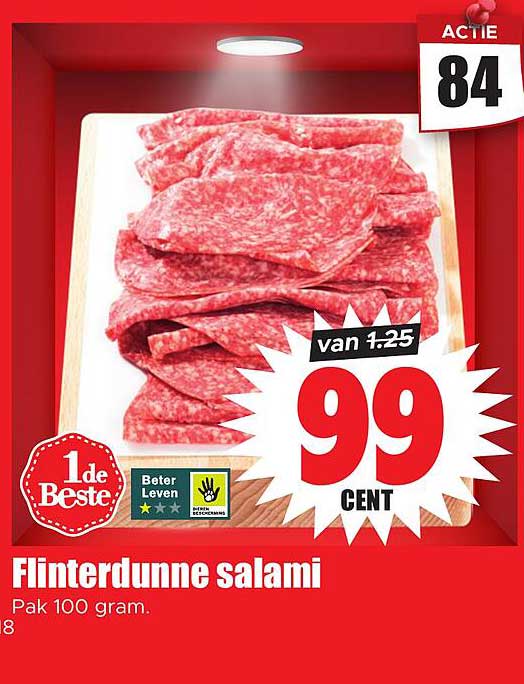 Flinterdunne salami