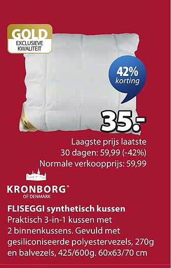 FLISEGGI synthetisch kussen