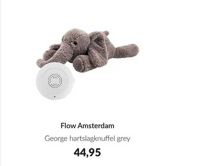 Flow Amsterdam George hartslagknuffel grey