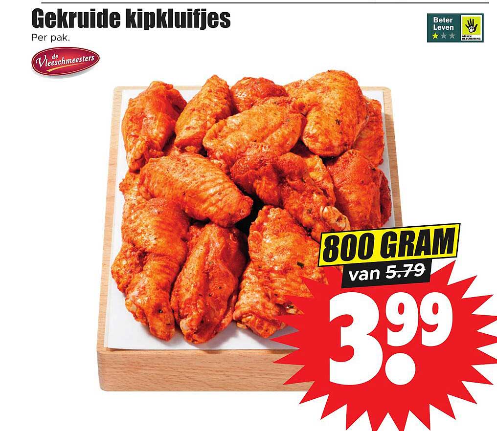 Gekruide kipkluifjes