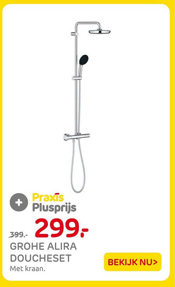 GROHE ALIRA DOUCHSET Met kraan. Praxis Plusprijs
