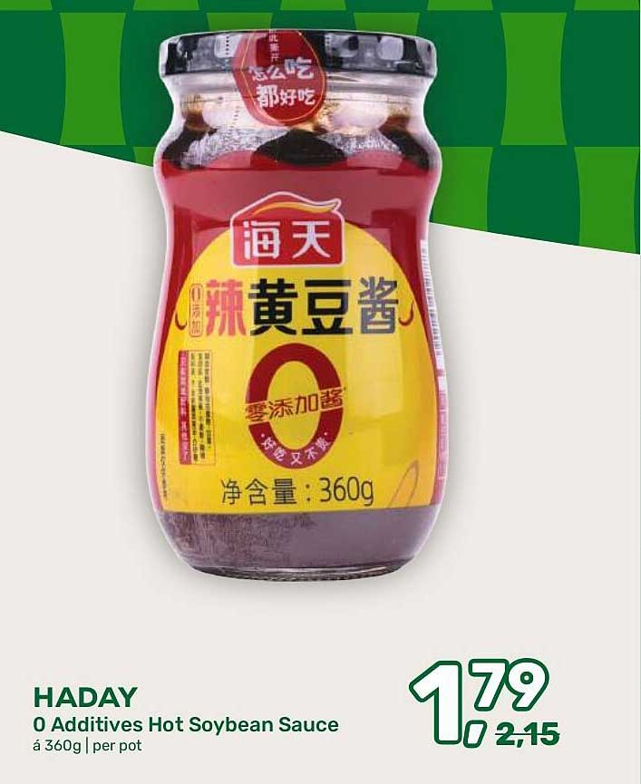 HADAY 0 Additives Hot Soybean Sauce á 360g | per pot