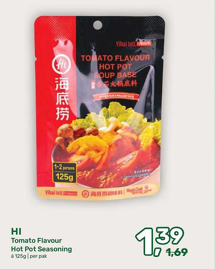 HI Tomato Flavour Hot Pot Seasoning á 125g | per pak