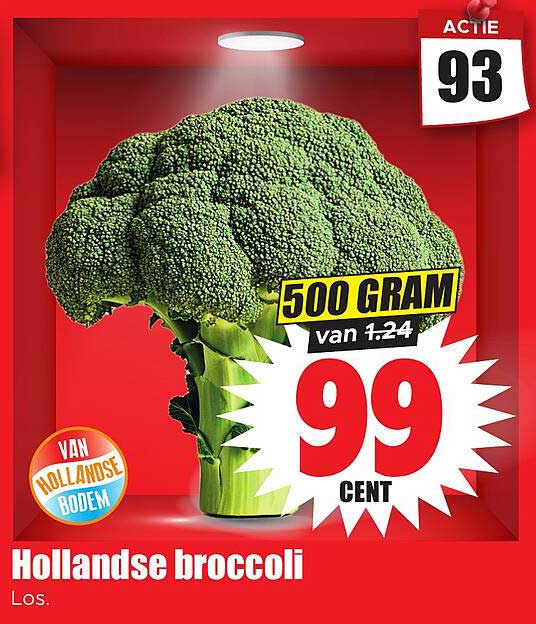 Hollandse broccoli Los. 500 gram van 1.24 99 cent