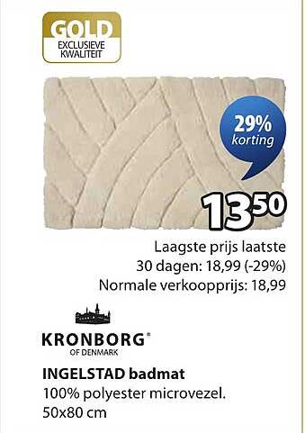 INGELSTAD badmat 29% korting