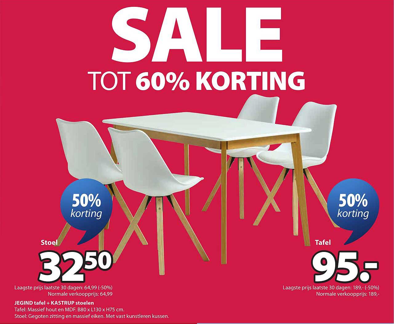 JEGIND tafel + KASTRUP stoelen