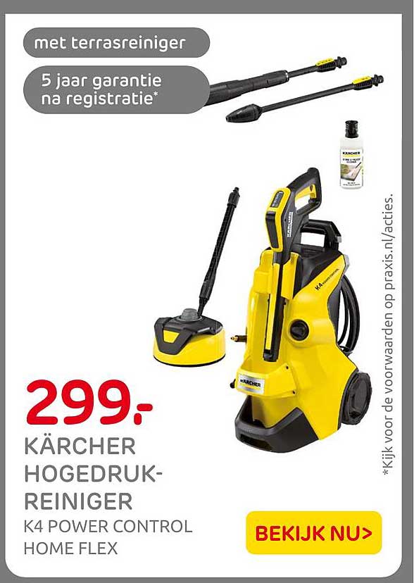 KÄRCHER HOGEDRUK-REINIGER K4 POWER CONTROL HOME FLEX